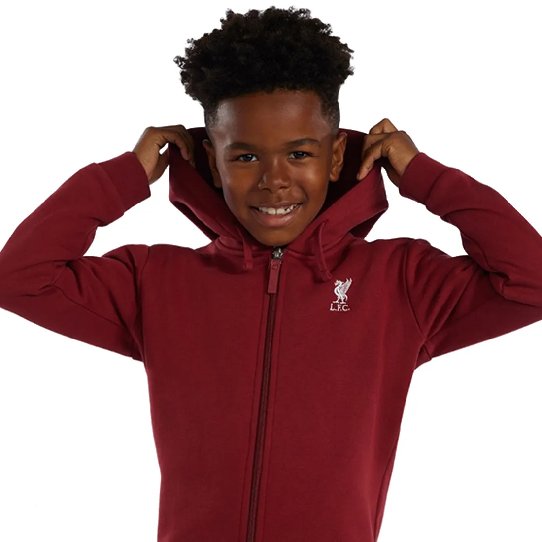 LFC JUNIOR ZIP THROUGH HOODY BROWN