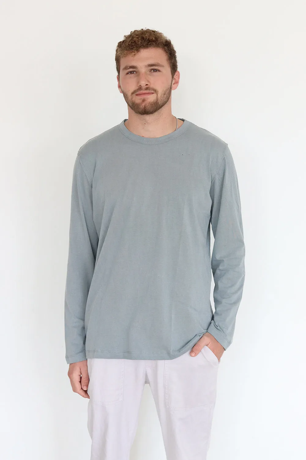 Light Blue Color Long Sleeve T-Shirt