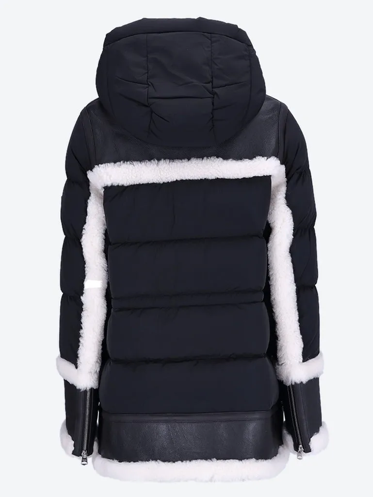 Lilibeth high collar down jacket