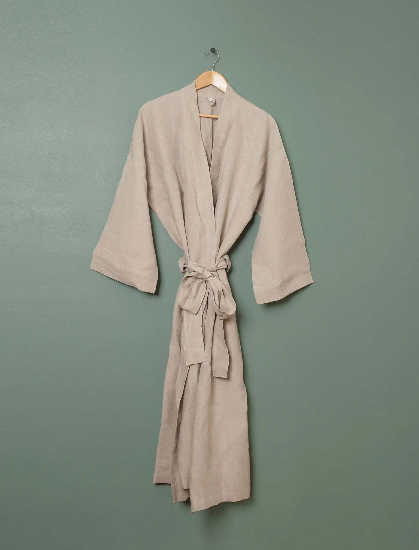 Linen Bath Robe // Natural