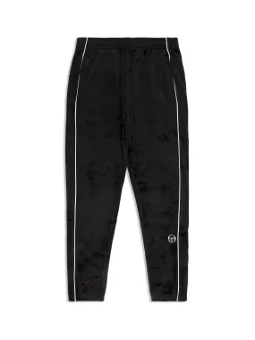 Lioni Velour Track Pant- Black Beauty