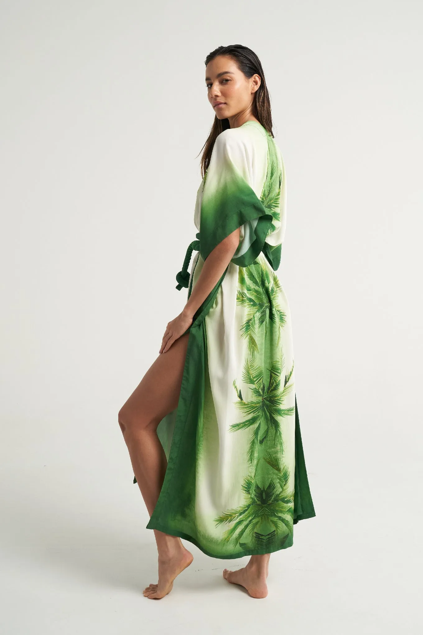 Long Kimono Verde