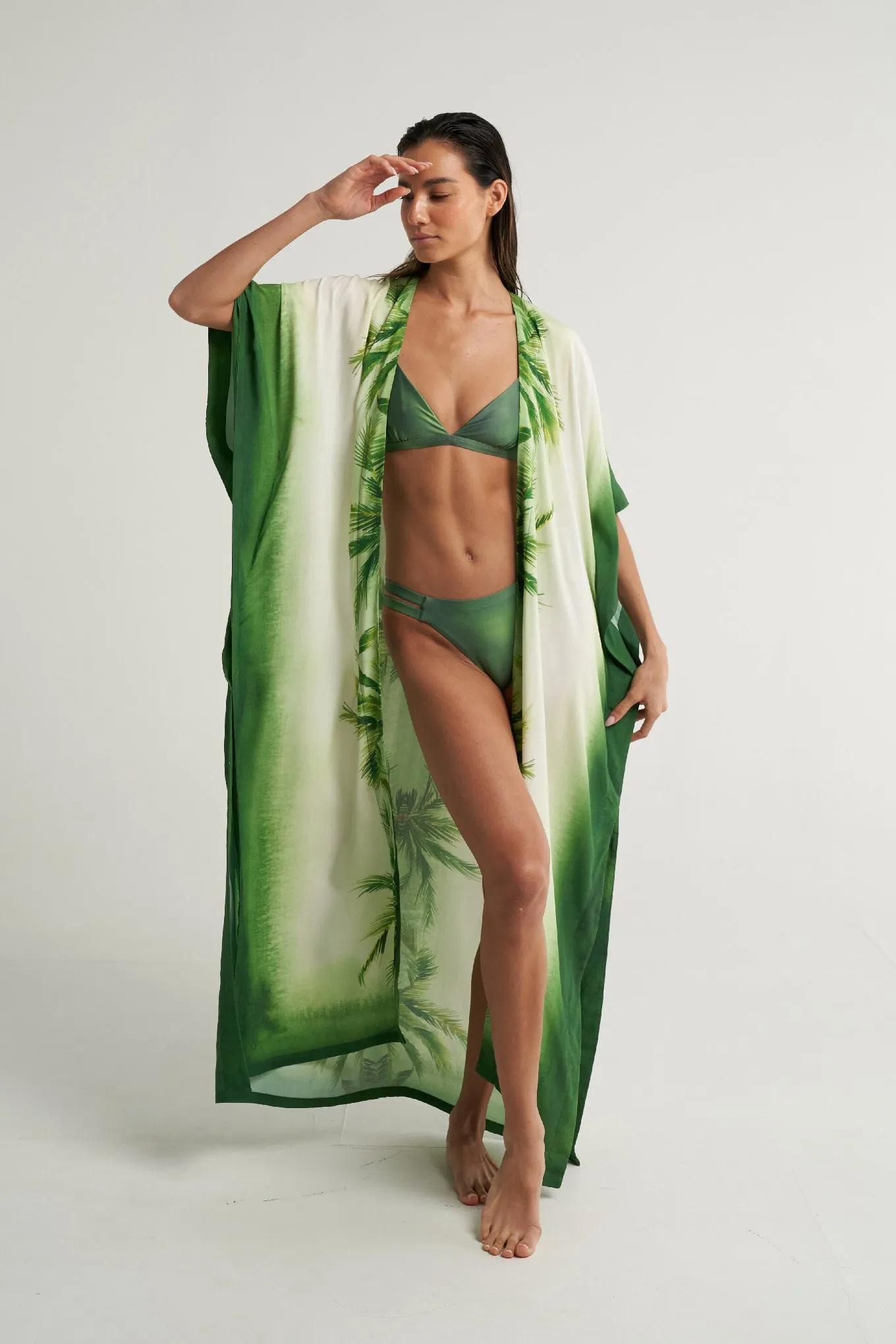 Long Kimono Verde