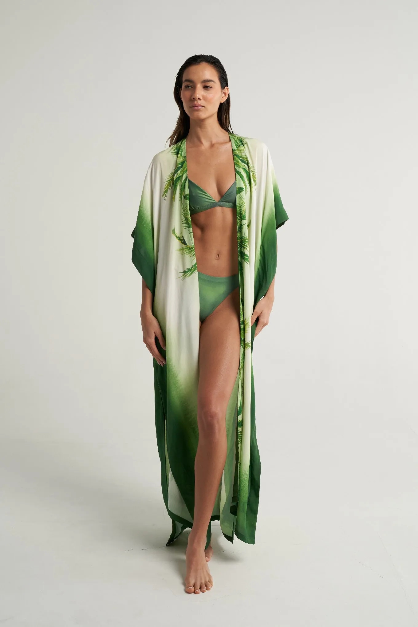 Long Kimono Verde