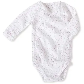 Long Sleeve kimono Bodysuit - Lovely Mini Hearts