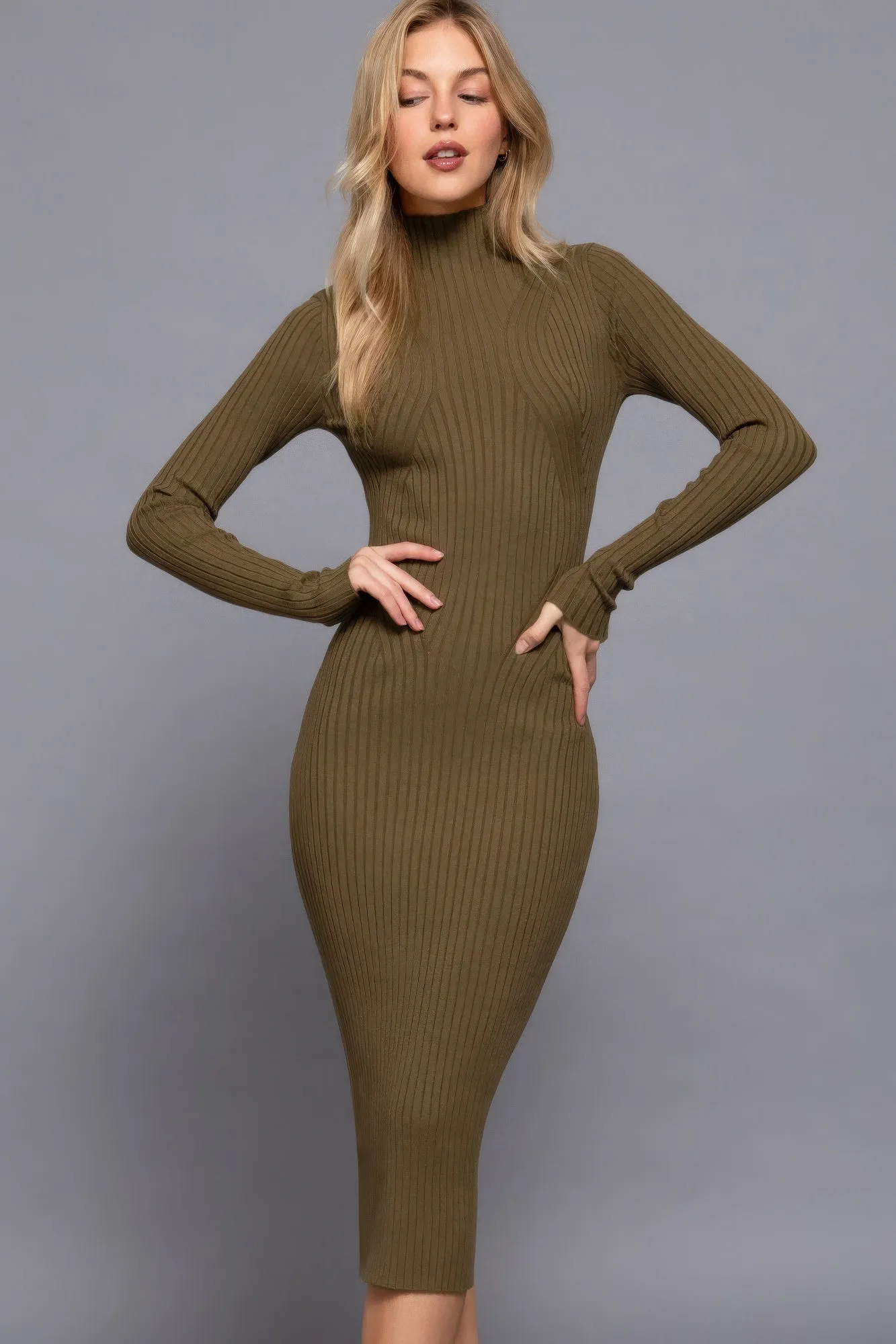 Long Sleeve Sweater Dress