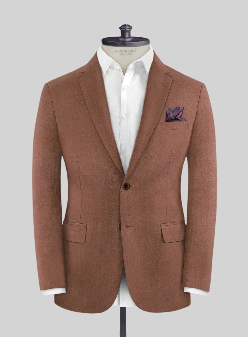 Marco Stretch Chestnut Wool Jacket