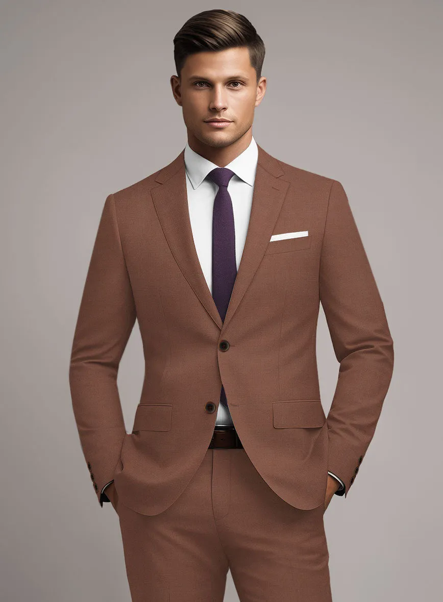 Marco Stretch Chestnut Wool Jacket