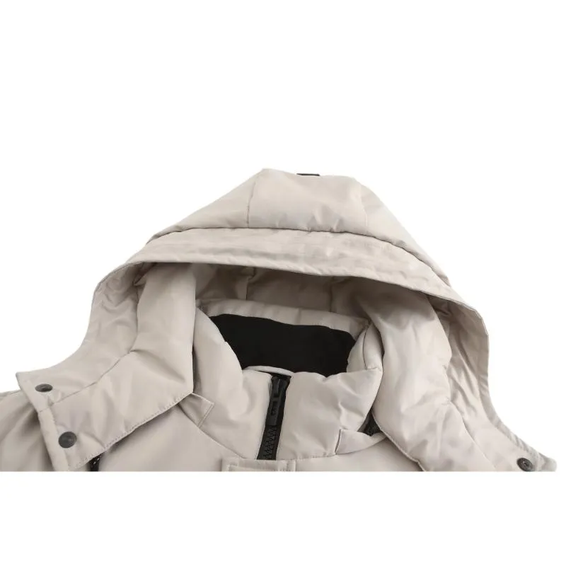 Men's Down Jacket with Contrast Lining