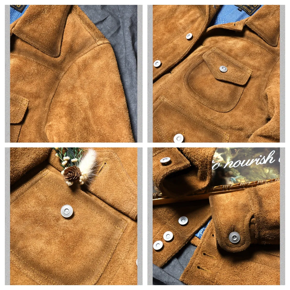 Men's Suede Western  Leather Jacket