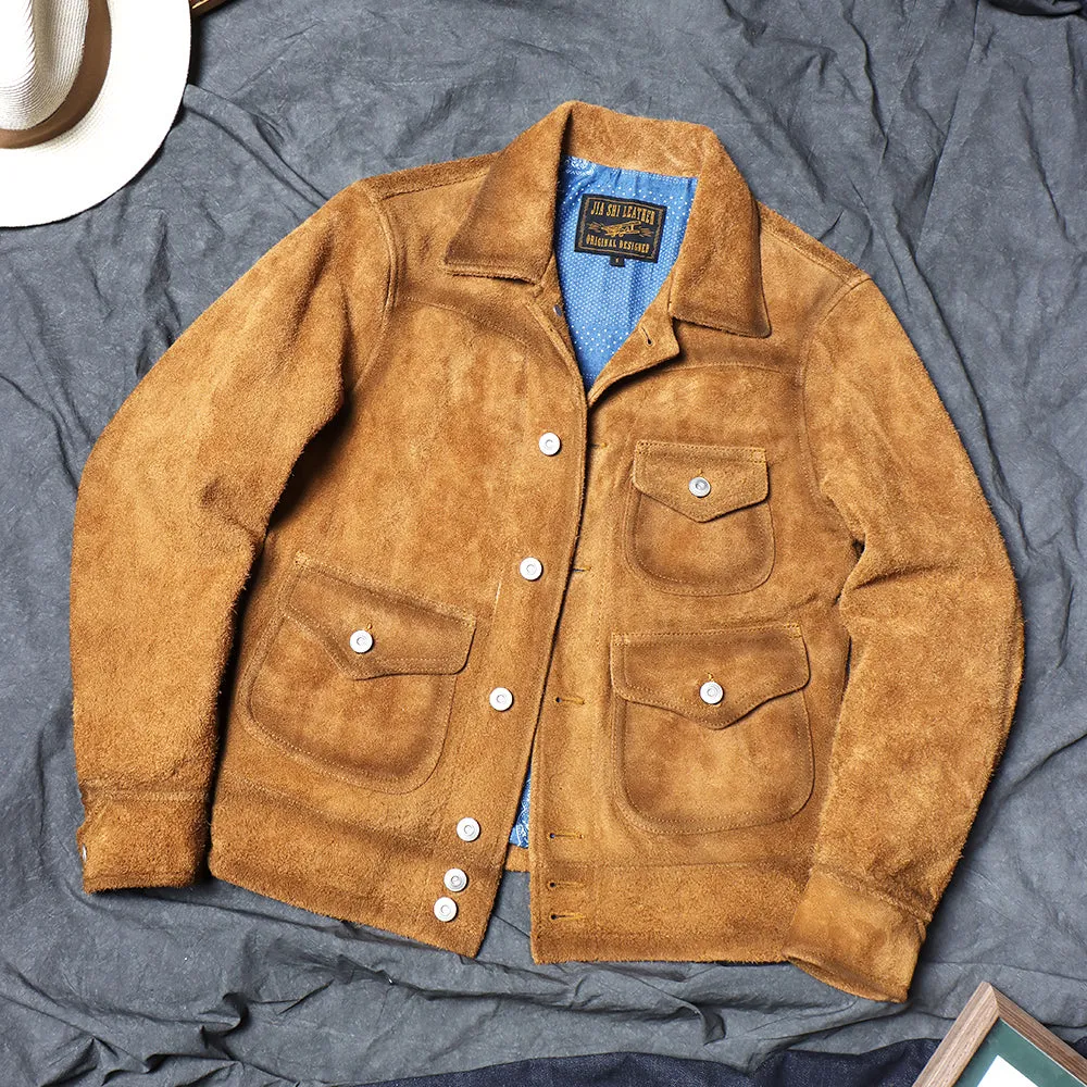 Men's Suede Western  Leather Jacket