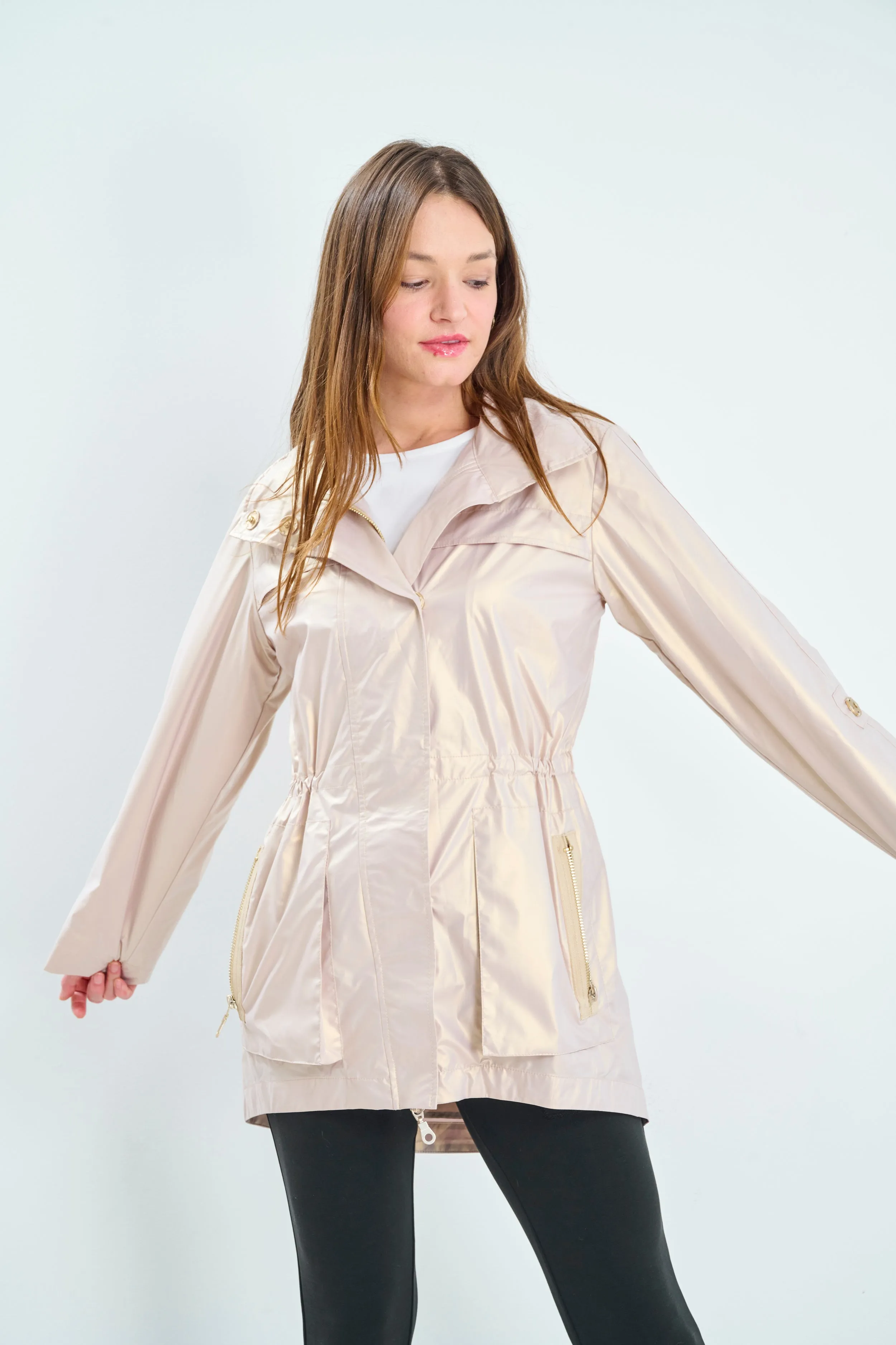 Metallic Rain Jacket