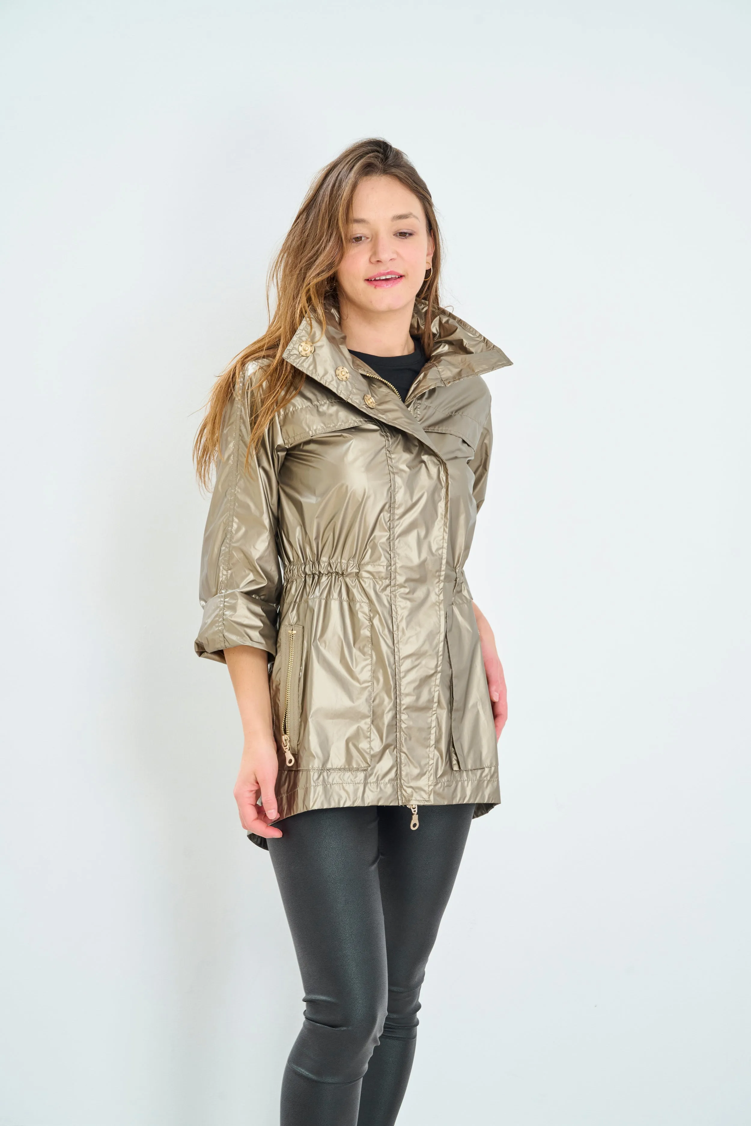 Metallic Rain Jacket