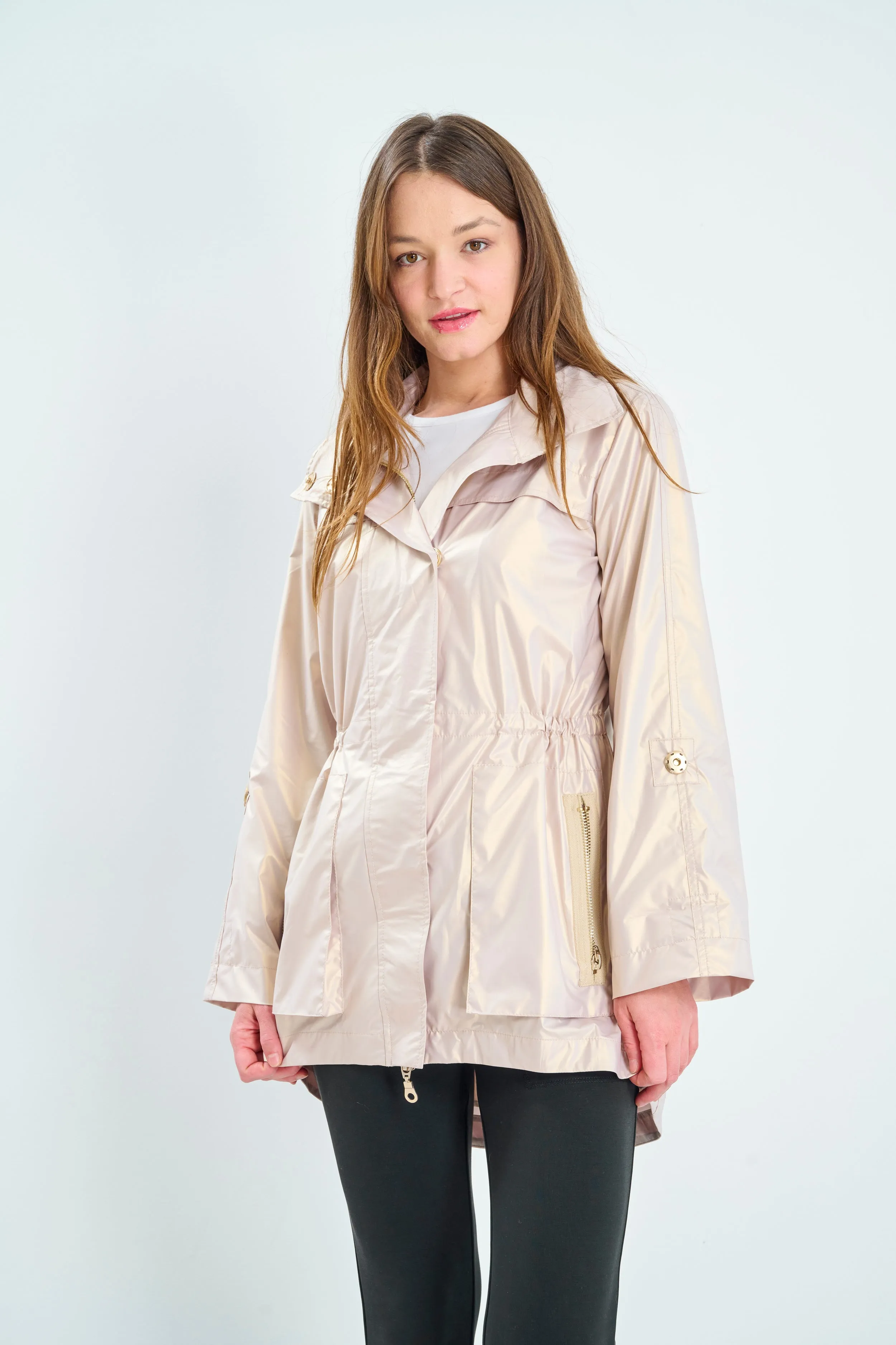 Metallic Rain Jacket