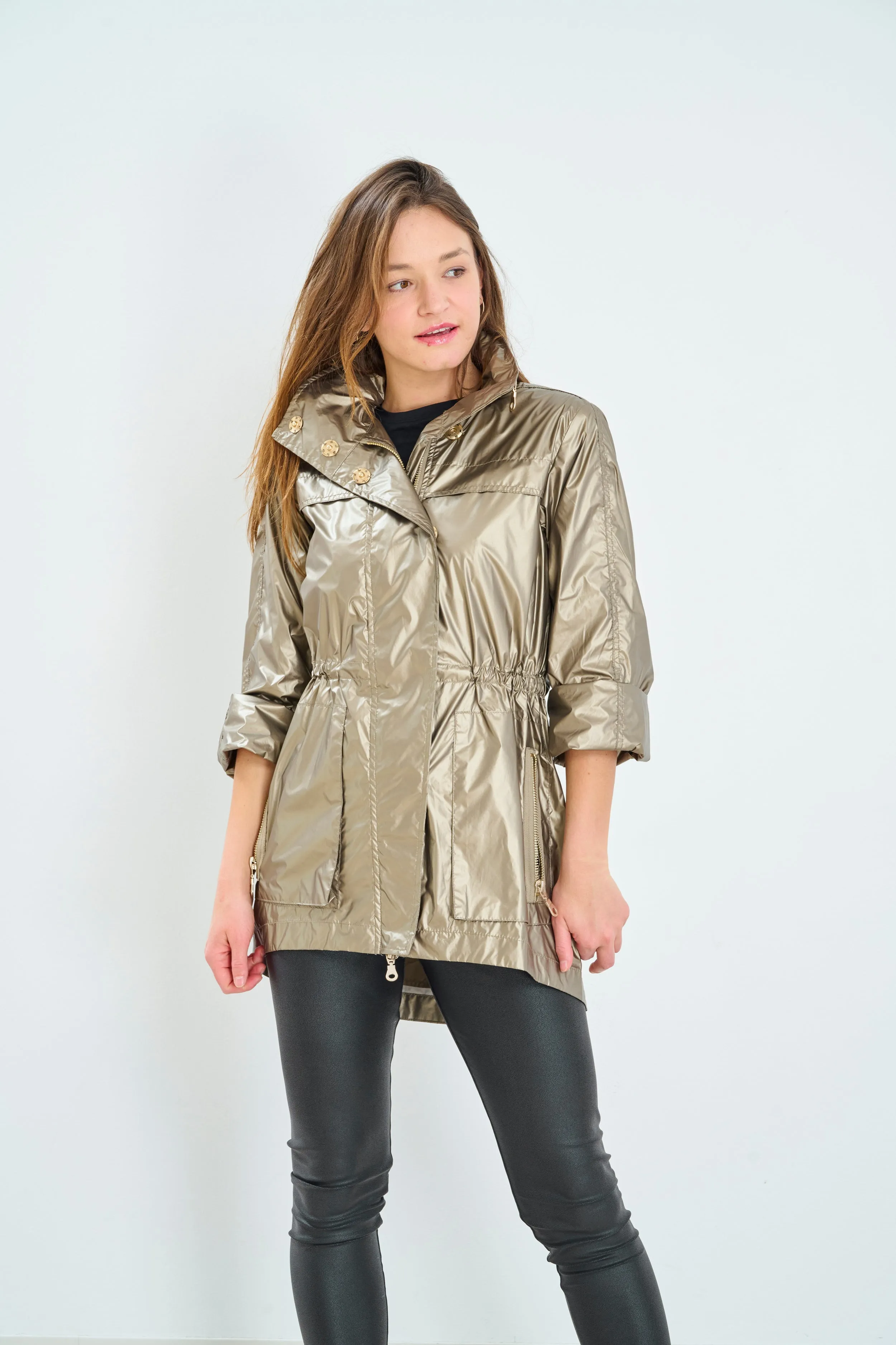 Metallic Rain Jacket