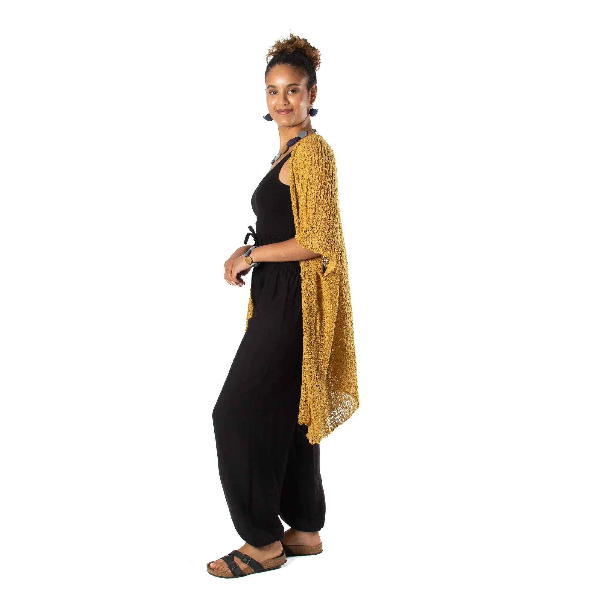 Mid Length Popcorn Kimono