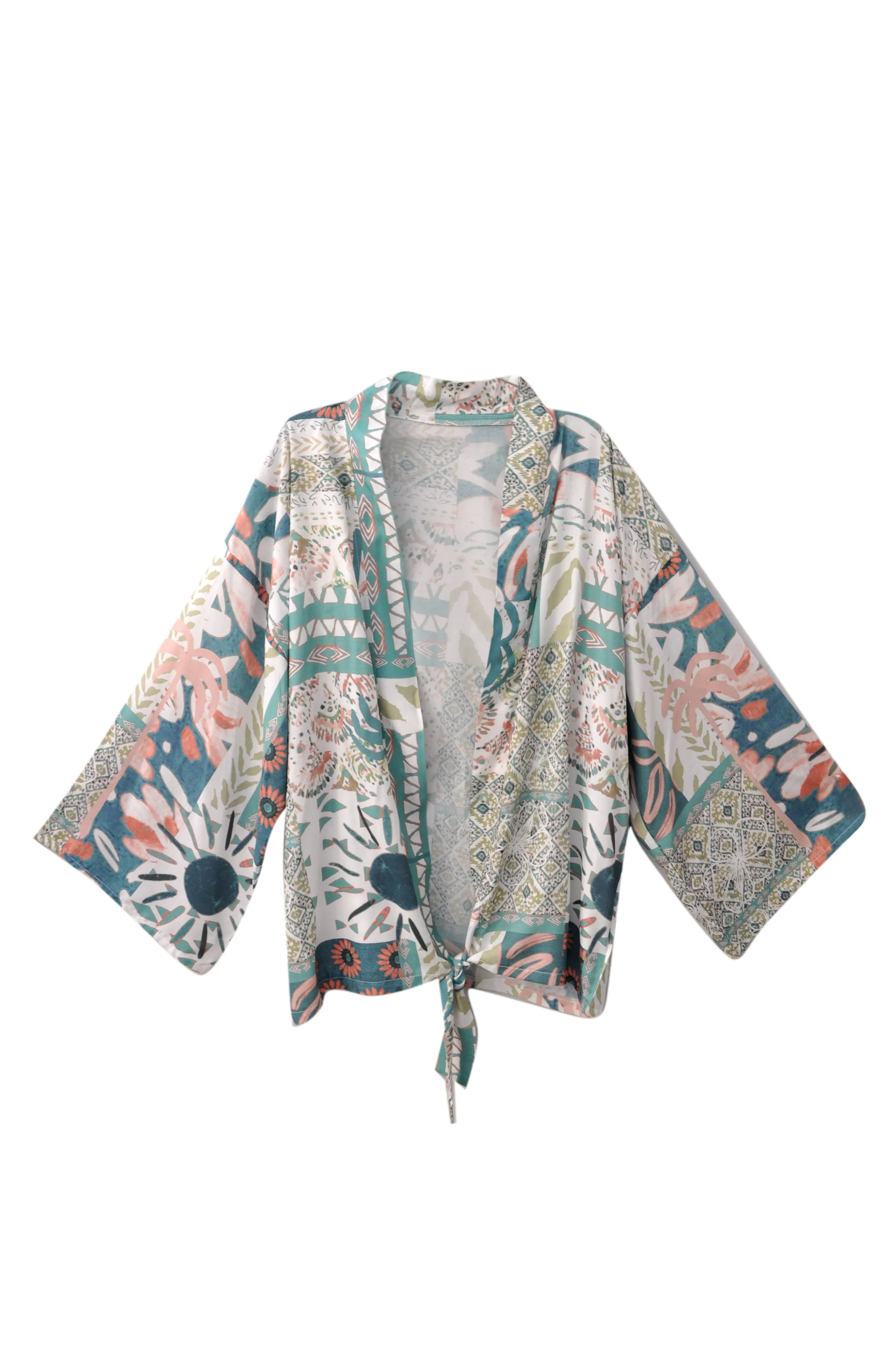 Midsummer Kimono in Delicate Dreams Print