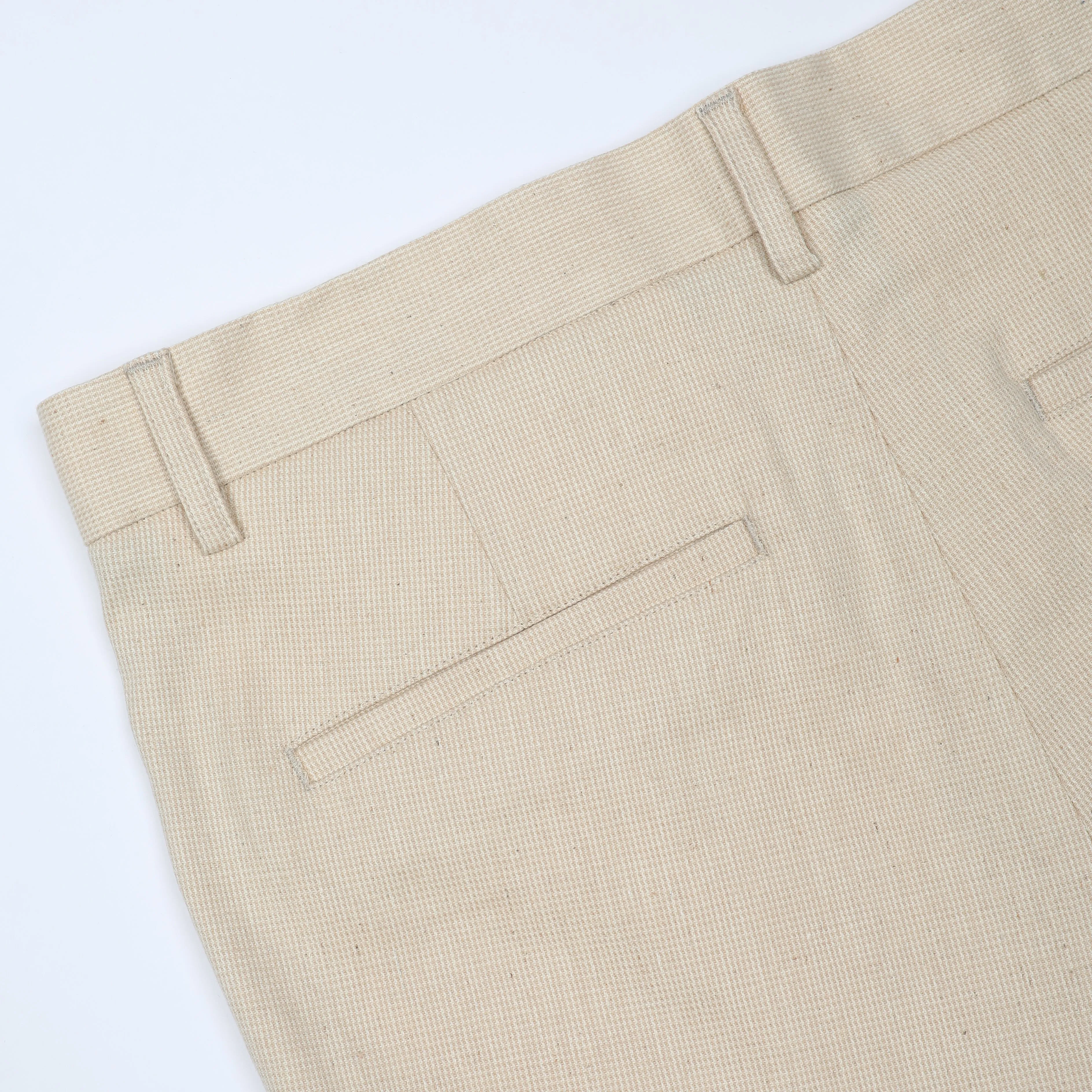 Natural Cotton Linen Weave Pant