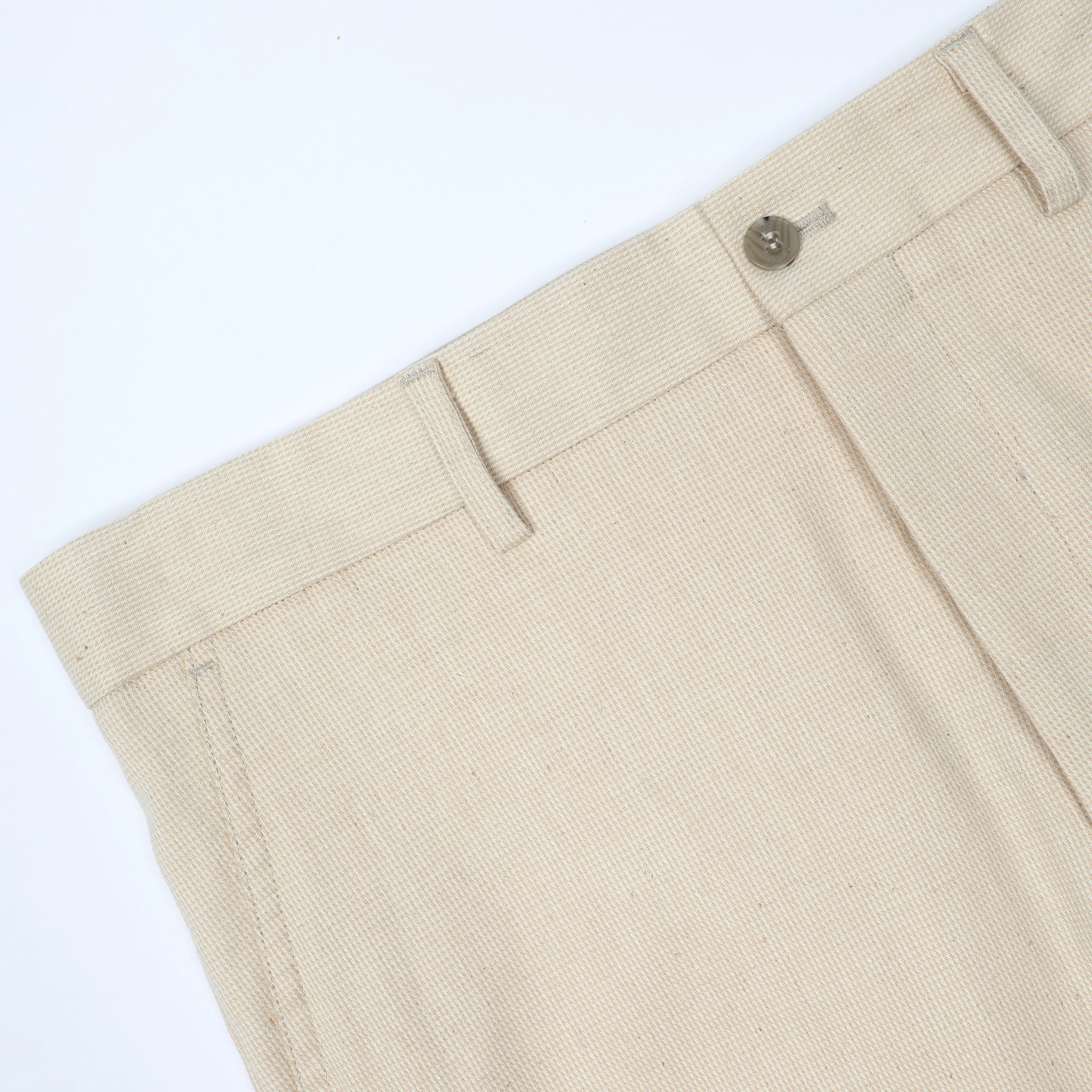 Natural Cotton Linen Weave Pant