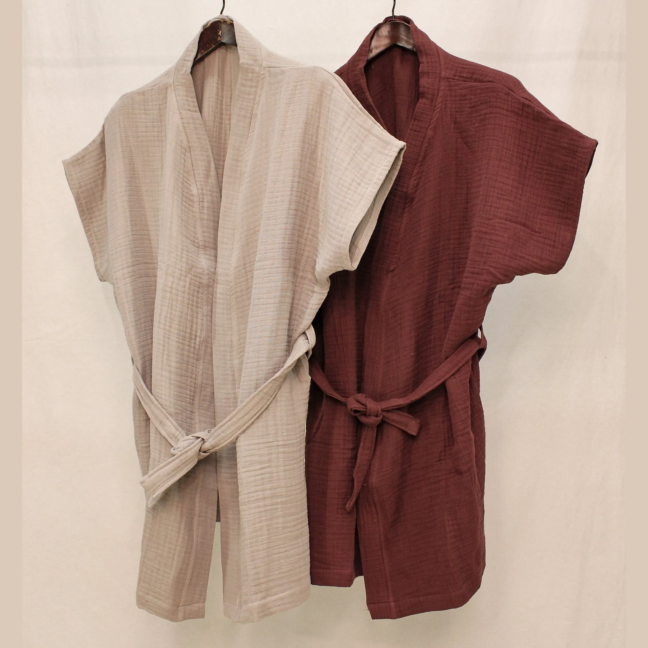 Natural Cotton Muslin Kimono