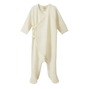 Nature Baby Merino Kimono Pointelle Stretch N Grow Natural