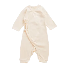 Naturebaby Kimono Stretch & Grow - Natural Pointelle