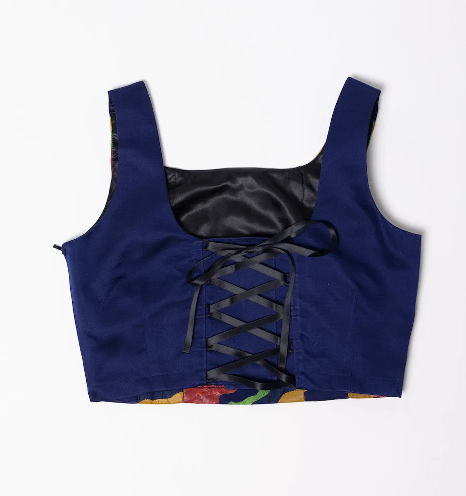 Navy Obi Bustier