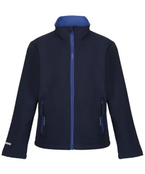 Navy/New Royal - Kids Ablaze softshell jacket