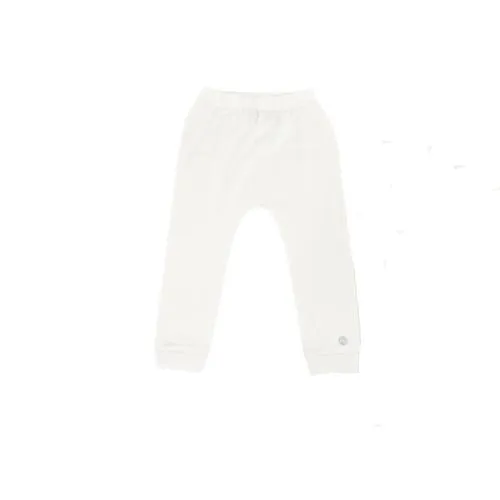 Nest Designs Organic Cotton Ribbed Harem Pants - White