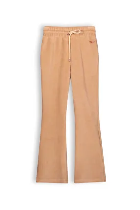 NoNo Sady girls rib flared pants sand