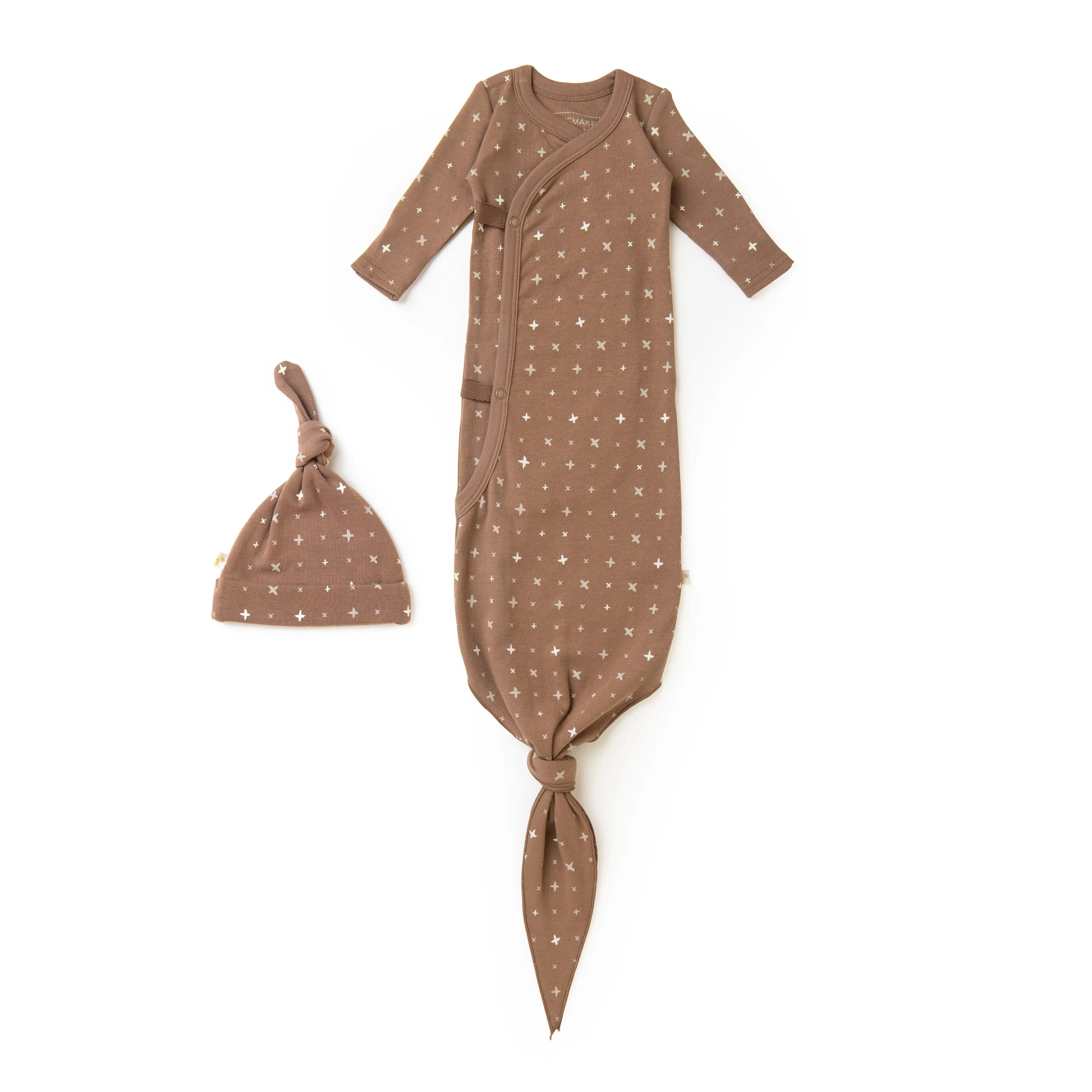 Organic Baby Sleep Gown Knotted - Sparkle