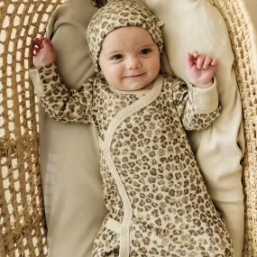 Organic Baby Sleep Gown Knotted - Spotted