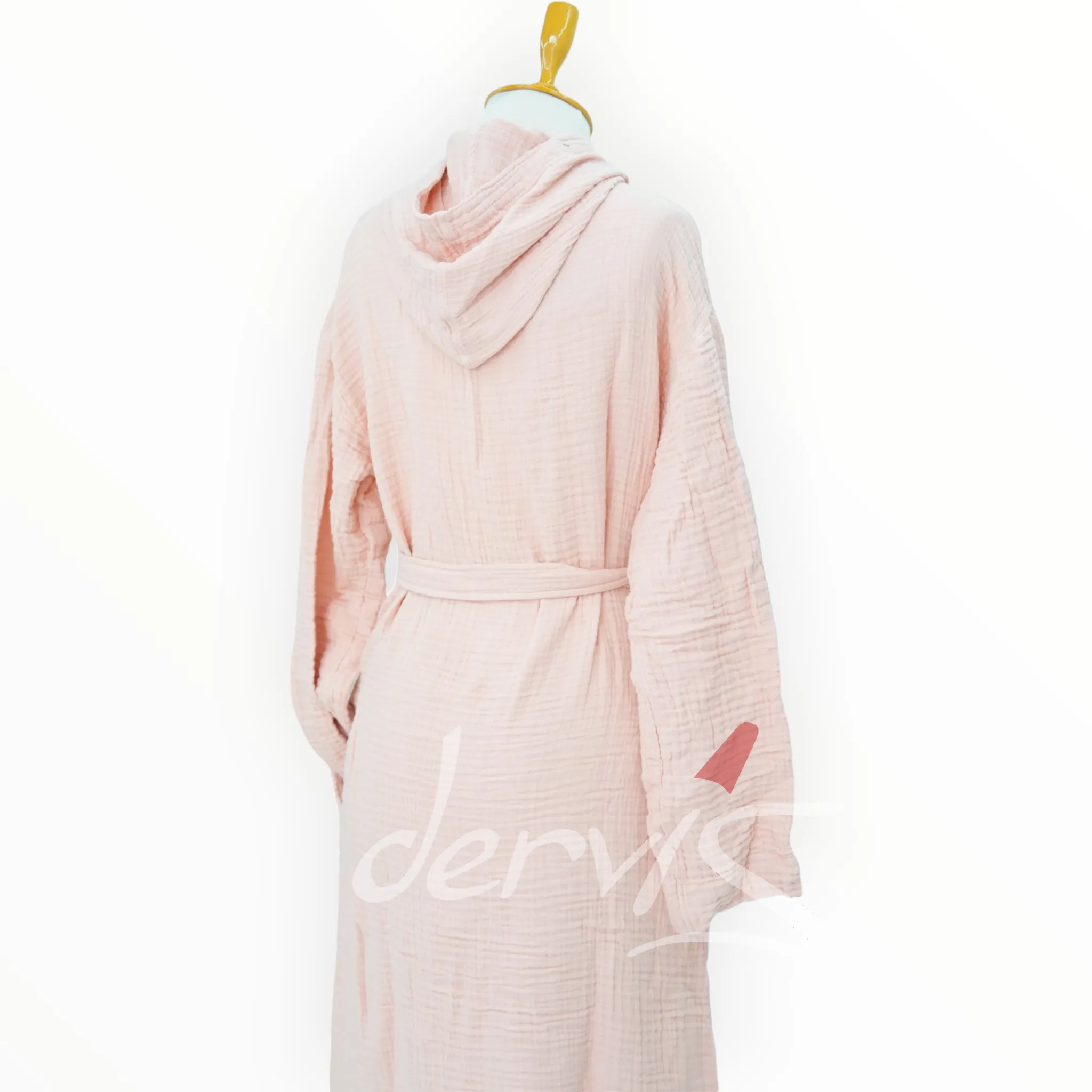 Organic Turkish Cotton Hand Made Hooded Kimono Bathrobe