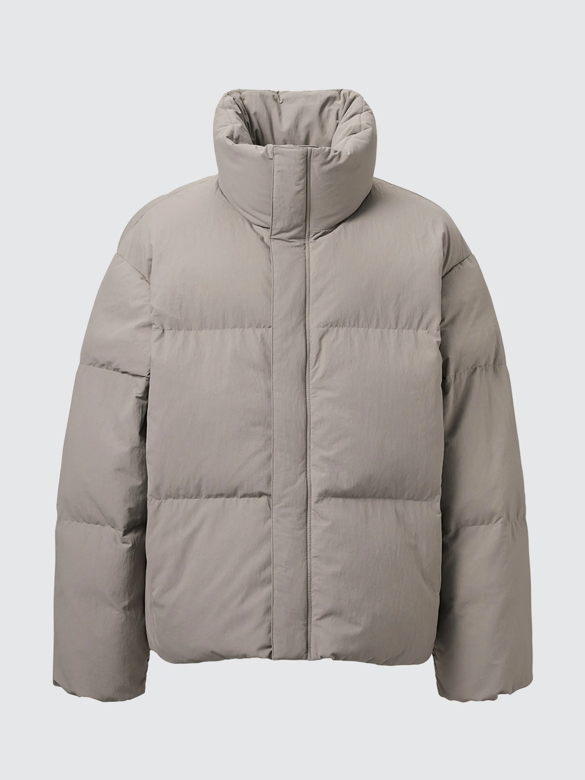 Padded volume natural jacket