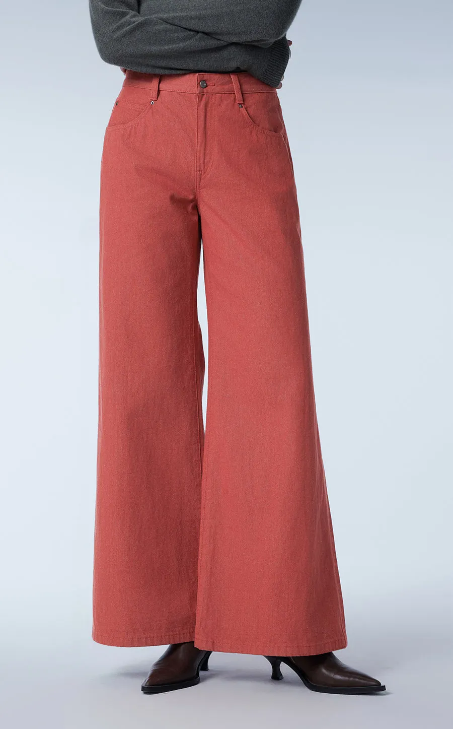 Pants / JNBY Retro Cotton Flared Jeans