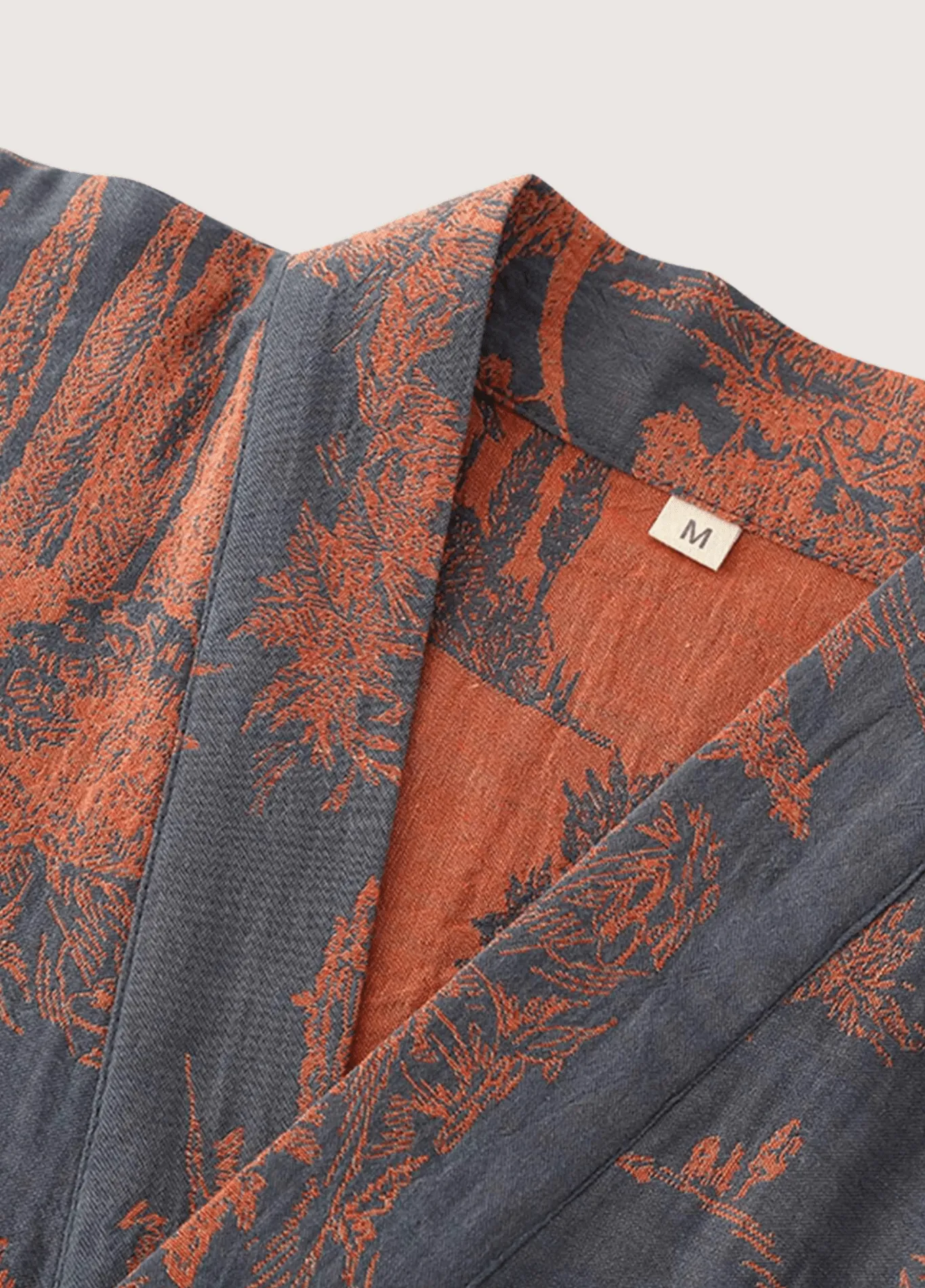 Peignoir kimono bleu homme | Ukiyo