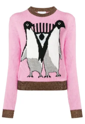 Pink Penguin Jumper