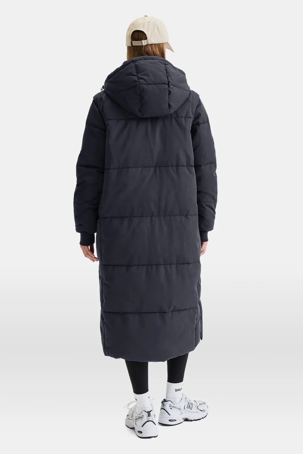 POLAR LONG LINE MULTIWAY 4-IN-1 PUFFER COAT - BLACK