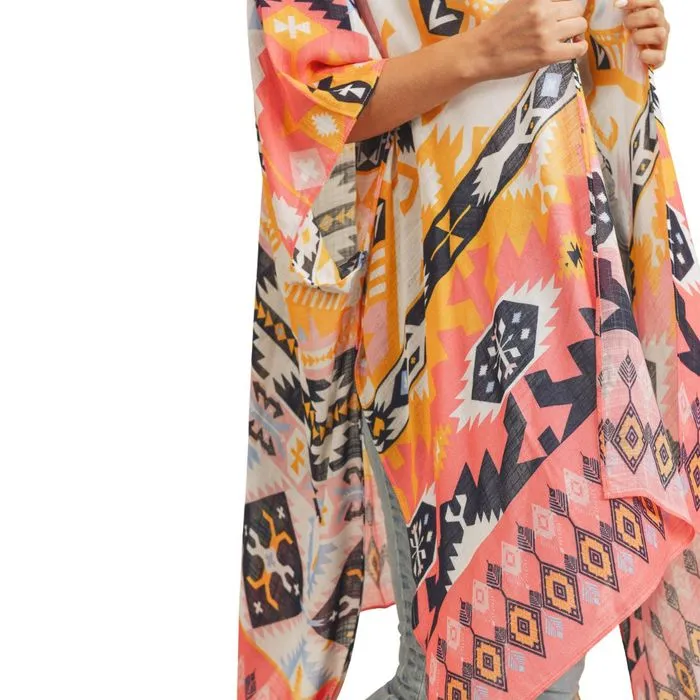 Print Aztec Tribal Kimono