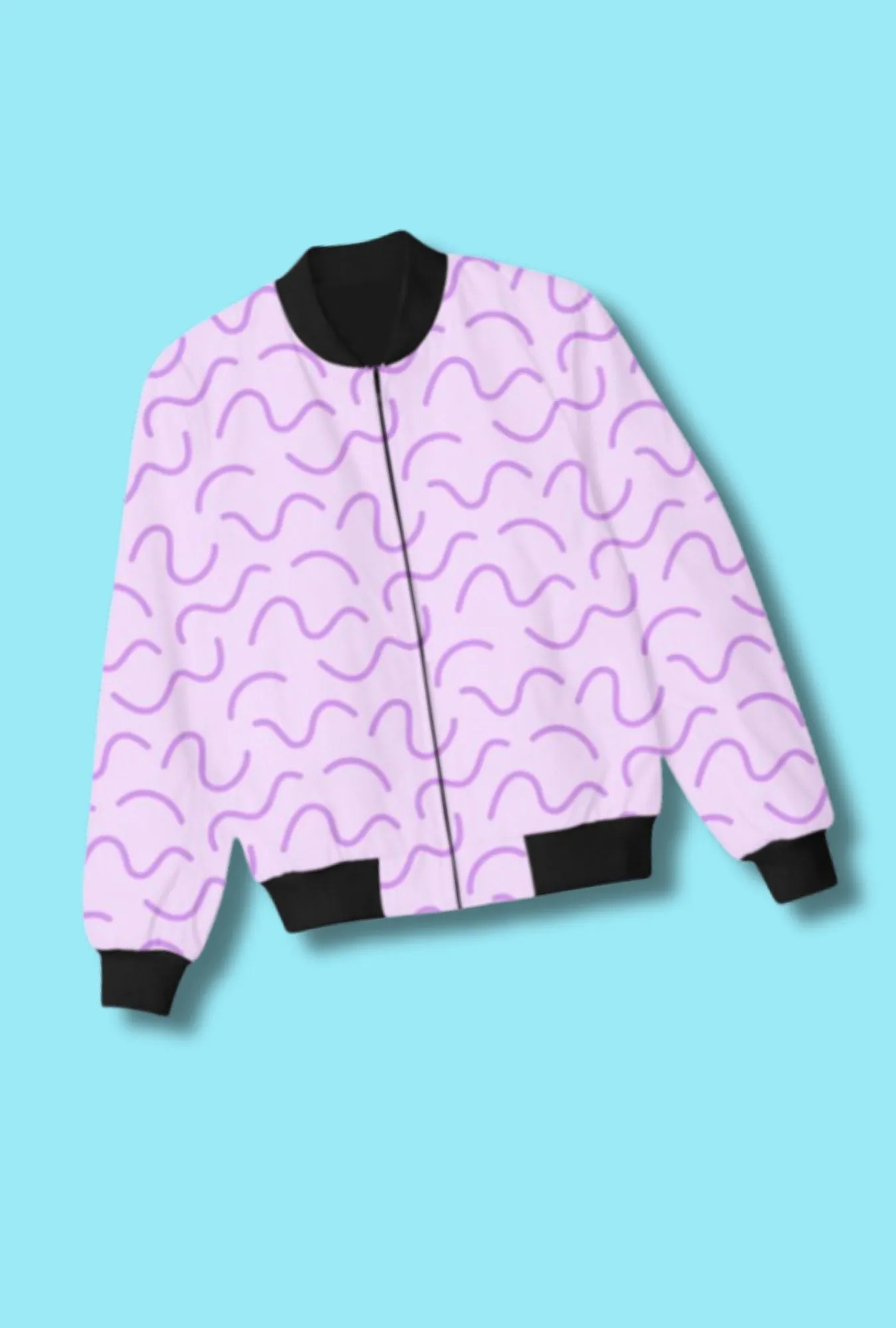 Purple Curls Kids Jacket