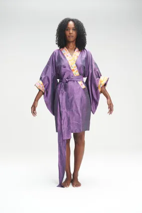 Purple Silk Kimono