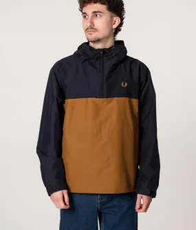 Quarter Zip Colour Block Overhead Jacket