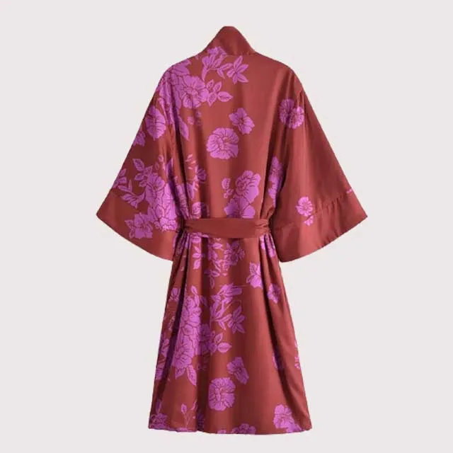 Red Kimono Dress