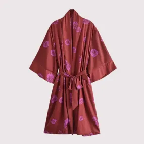 Red Kimono Dress