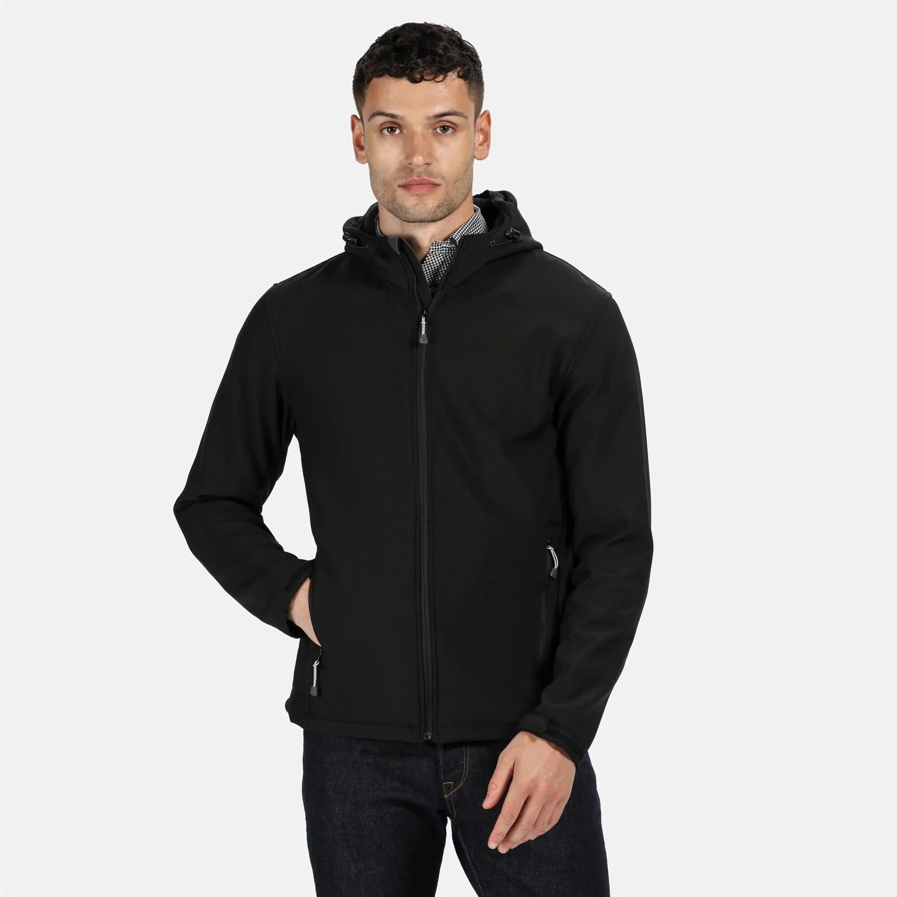 Regatta Mens Arley II Printable Softshell Hooded Jacket