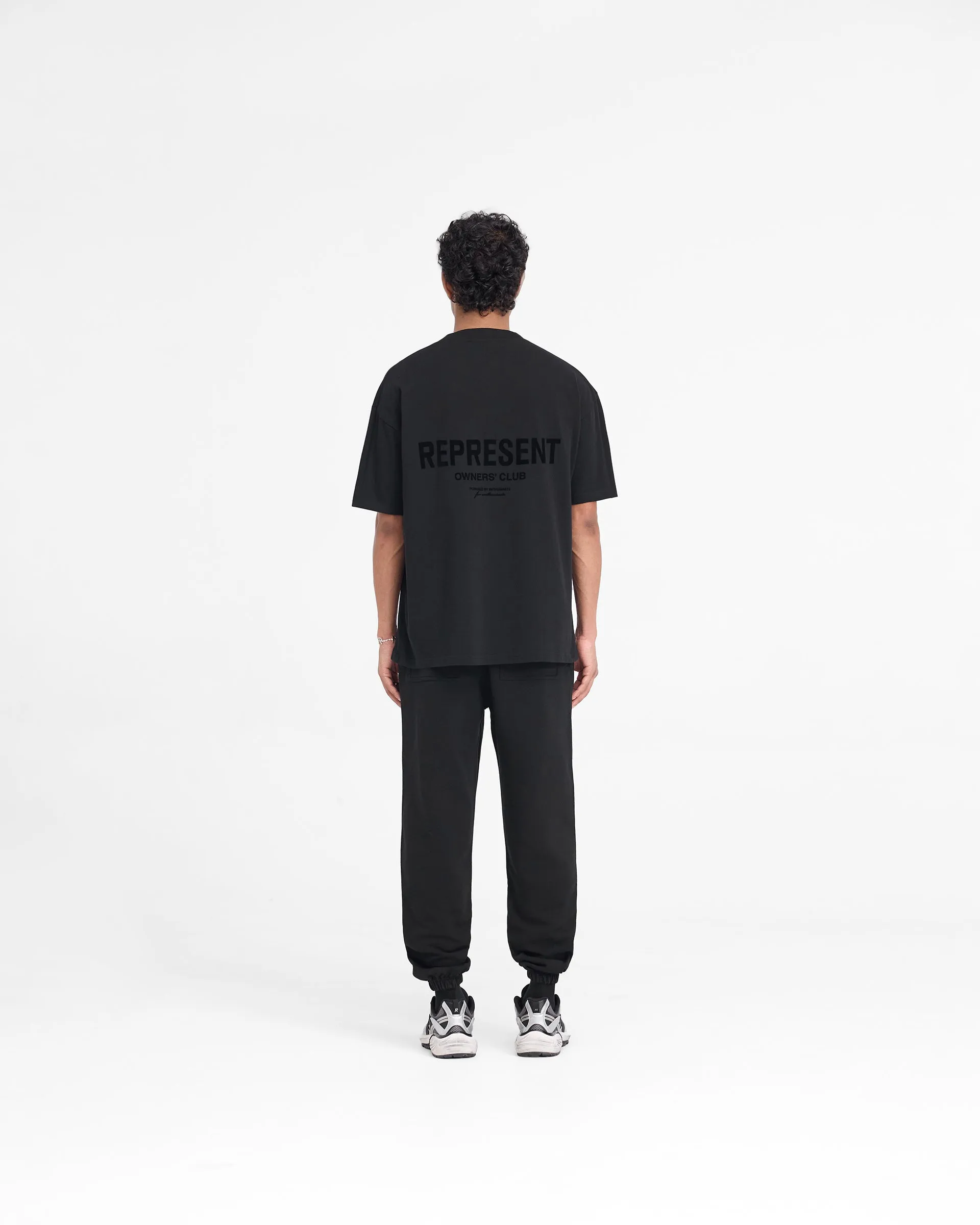 Represent Owners Club Flocked Sweatpant - Black