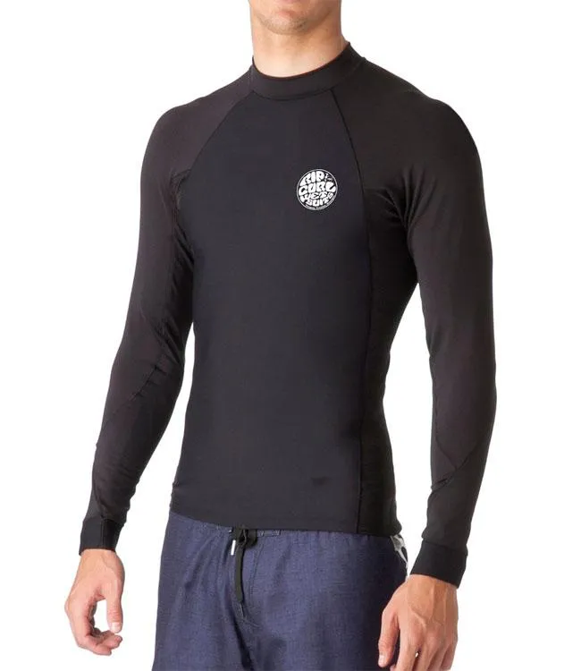 Ripcurl Flashbomb Mens Neo Lycra Heater Top (2018) - Black