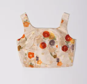 Rose Gold Flowers Obi Bustier