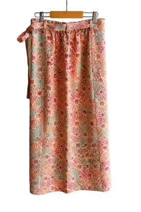 Sakura Pink Shibori Wrap Skirt