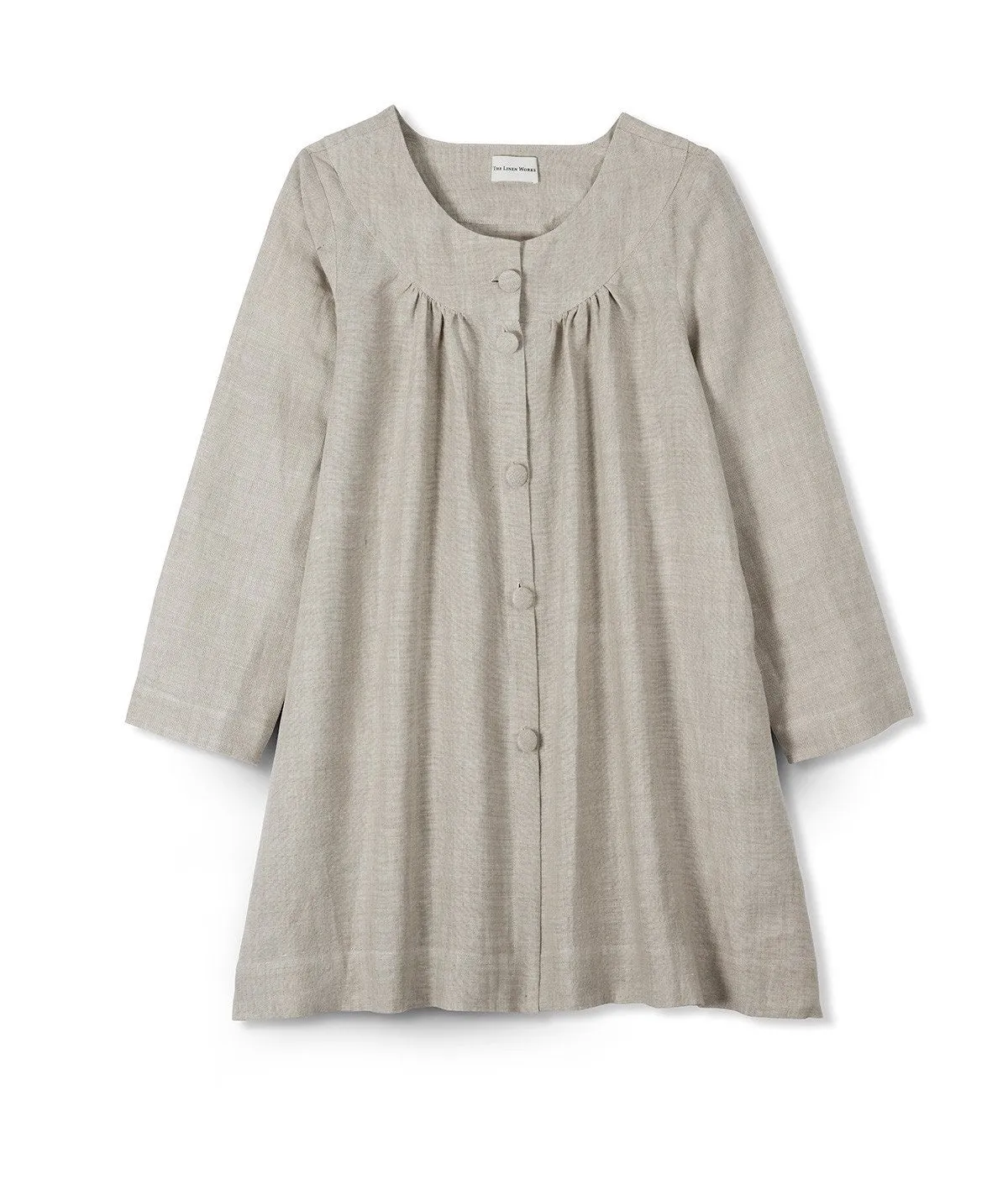 SAMPLE SALE<br>Oatmeal Linen Jacket<br>Large